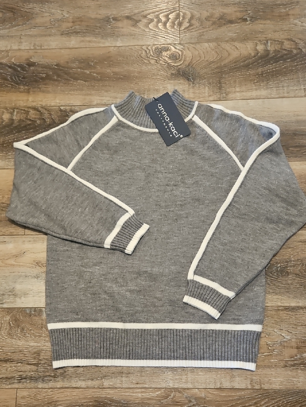 Anna Kaci Mock Turtleneck Sweater